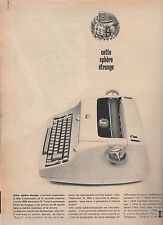 Publicité de Presse Machine à écrire électrique IBM  french press ad d'occasion  Ambierle