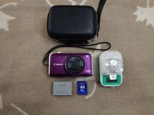 Canon PowerShot SX220 IS 12.1MP Digital Camera- Purple Fully Working Great Shape for sale  Shipping to South Africa