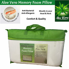 Aloe Vera Pillows Memory Foam Head Neck Back Body Support Pillow Pack 1 , 2 , 4. for sale  Shipping to South Africa