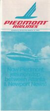 Piedmont airlines timetable for sale  Shipping to Ireland