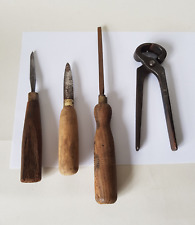 VINTAGE WOODWORKING TOOLS Joinery Mortice Chisels Pincers England GOOD CONDITION for sale  Shipping to South Africa