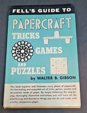 Fell's Guide to Papercraft Tricks Games and Puzzles 1963 Walter B. Gibson HC/DJ segunda mano  Embacar hacia Argentina