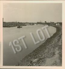 Riverside Development Vintage Photo with Boats and Industrial River Weser Bremen for sale  Shipping to South Africa