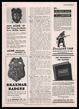 1947 Acme Chicago Illinois FD visão completa bombeiro máscaras de gás impressão vintage anúncio comprar usado  Enviando para Brazil