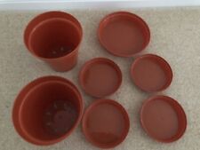 Plastic Terracotta Plant Pots and Bases - Sale! for sale  CAMBERLEY
