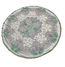 Toalha de mesa vintage de renda filé 66” redonda cardo escocês design de nó celta em excelente estado usado comprar usado  Enviando para Brazil