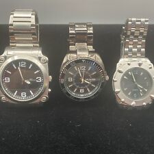 Lot Of 3 Men’s Dive Style Quartz Watches Running With Fresh Battery  for sale  Shipping to South Africa