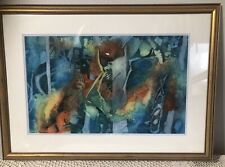 Vintage watercolor abstract for sale  Warrenville