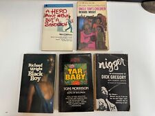 Lote vintage 5 livros de brochura Black Boy Tar Baby Nigger A Hero Sandwich + mais comprar usado  Enviando para Brazil