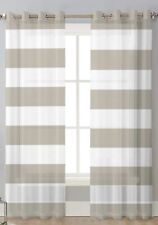 curtains 2 chiffon white for sale  Manchester