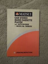 Matsui car stereo for sale  SOUTHAMPTON