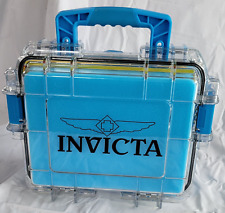 Invicta azul 3 slots estojo de armazenamento de relógio resistente a impacto e água, novo em folha comprar usado  Enviando para Brazil
