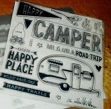 CTMH D1840 HAPPY TRAILS ~ LIFE is like a Road Trip, HAPPY CAMPER, Happy Place for sale  Shipping to South Africa