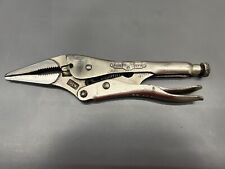 (J) VINTAGE PETERSEN DEWITT VISE GRIP 9LN LONG NOSE LOCKING PLIERS - MADE IN USA, used for sale  Shipping to South Africa