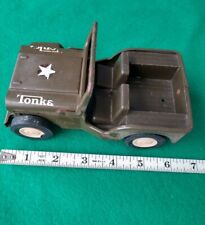 Original Tonka ARMY JEEP Vintage Antigo Prensado Streel Militar dos EUA , usado comprar usado  Enviando para Brazil