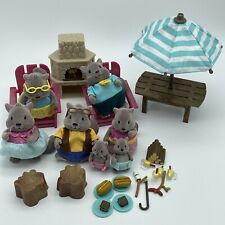 Li'l Woodzeez Furniture & Accessories - Outdoor Patio & Fireplace Set 8 Figures for sale  Shipping to South Africa