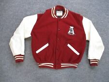 Vintage Alabama Varsity Jacket Mens L Red Crimson Tide DeLong NCAA Throwback  for sale  Madison