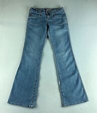 Jeans feminino Bongo etiqueta azul tamanho 3 (28x32) cintura baixa jeans alargado comprar usado  Enviando para Brazil