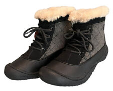 Botas de inverno femininas JBU by Jambu preto cinza Jane Sherpa pele sintética tornozelo 8M NOVAS comprar usado  Enviando para Brazil