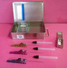 3 Synergetics Surgical Micro Dacey Shunt Scissors & Case Ophthalmic Neurosurgery for sale  Shipping to South Africa
