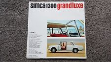 Simca 1300 sales for sale  NUNEATON