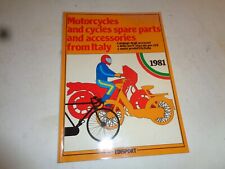 1981 catálogo de piezas y accesorios de motocicleta de Italia segunda mano  Embacar hacia Argentina