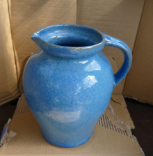 Blue stoneware pitcher for sale  Shipping to Ireland
