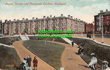 R463492 Blackpool. Jardines de terraza y paseo marítimo Regent. Serie Valentines. 1914 segunda mano  Embacar hacia Argentina
