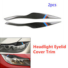 2Pcs Headlight Eyelid Cover Decoration Sticker Carbon Fiber Car Fit for BMW E91 comprar usado  Enviando para Brazil