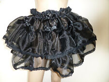 Black organza lace for sale  LEIGH