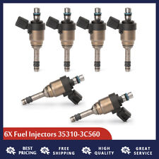 Set of 6 Fuel Injectors For Hyundai Santa 3.8L V6 Kia Sorento 3.3L V6 2014-2018, used for sale  Shipping to South Africa