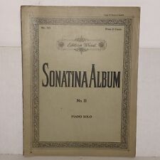 Antique Sonatina Album No II Piano Solo Sheet Music for sale  Shipping to South Africa