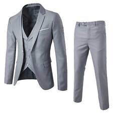 Para hombre Traje de Tres Piezas Moderno Esmoquin Blazer Chaqueta Chaleco Pantalones Traje de Vestir Formal Trajes segunda mano  Embacar hacia Mexico