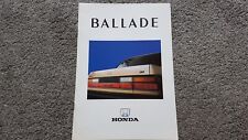 Honda ballade pages for sale  NUNEATON