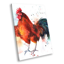 Brown chicken watercolour for sale  STRABANE