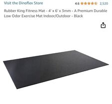 Tapete fitness Rubber King para todos os fins 4’x6’.  3 mm.  (BTY4), usado comprar usado  Enviando para Brazil