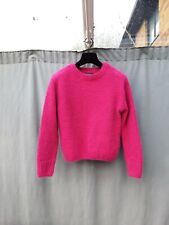 Primark Hot Pink Fluffy Chenille Soft Chunky Oversized Jumper Size Xs VGC for sale  Shipping to South Africa