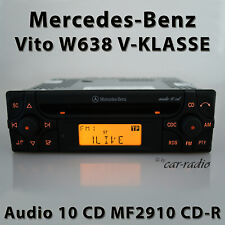 Usado, Original Mercedes W638 Radio Audio 10 CD MF2910 CD-R V-Klasse Autoradio RDS comprar usado  Enviando para Brazil