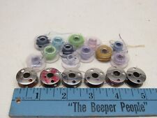 18 Vintage Metal Sewing Machine Bobbins 4 Holes Class 15 Singer Plastic for sale  Shipping to South Africa