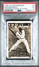 DON BRADMAN PSA 5 EX 1935 J.A. PATTREIOUEX #2 SPORTING EVENTS STARS CRICKET HOF, used for sale  Shipping to South Africa