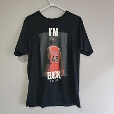 Camiseta Nike Air Jordan Preta Michael Jordan 45 I’m Back Tamanho Grande  comprar usado  Enviando para Brazil