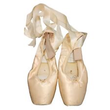Sapatos de balé Grishko biqueira de ponta Rússia 4 XXX médio rosa cetim com cadarço dança comprar usado  Enviando para Brazil