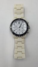 Relógio de quartzo feminino Michael Kors MK-8127/cerâmica branca/preto/, usado comprar usado  Enviando para Brazil