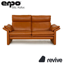 Erpo CL 300 Leder Zweisitzer Braun Sofa Couch manuelle Funktion na sprzedaż  Wysyłka do Poland