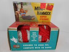 Vintage K-mart 500 LB Mini Hammock 1970's Camping Picnic Hiking Biking Stretcher, used for sale  Shipping to South Africa