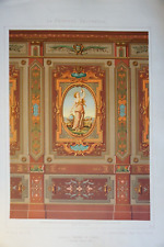 GRANDE LITHO XIX COULEUR STYLE LOUIS XIII DECORATION LAMBRIS Hyppolite GRUZ 1880 na sprzedaż  Wysyłka do Poland