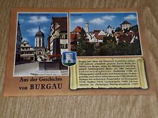 #V1223 Ansichtskarte Bayern Postkarte Burgau 8872 Schwaben Marienbrunnen Tor gebraucht kaufen  Donzdorf