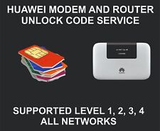 Código de desbloqueo de red para módem y router Huawei, en todo el mundo, nivel 1, 2, 3, 4 segunda mano  Embacar hacia Argentina