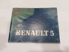 Renault libretto libro usato  Palermo