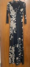 ROBERTO CAVALLI Floral Print Maxi Dress Sz 40 READ for sale  Shipping to South Africa